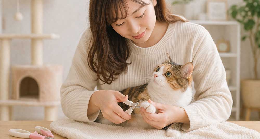 猫の爪切りは必要?正しい切り方と嫌がる時の対処法